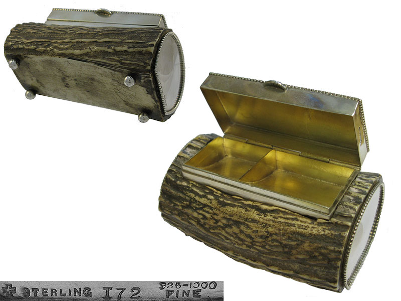 Sterling Silver Stamp Box Circa 1900